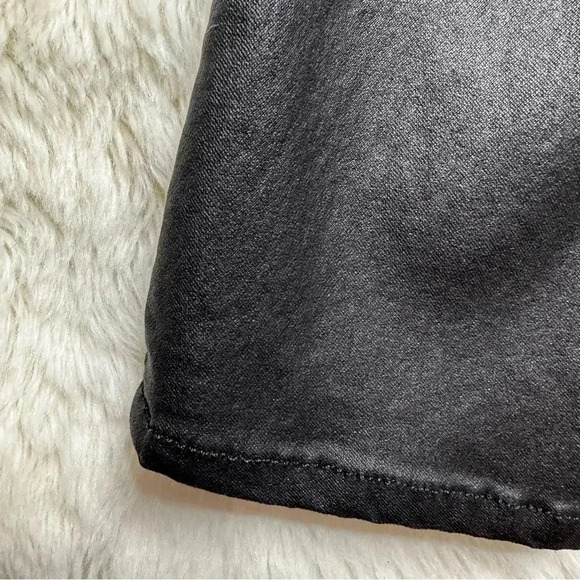 H&M Curvy Jeggings Ultra High Waist Ankle Black  Coated Size 4 - Picture 14 of 16